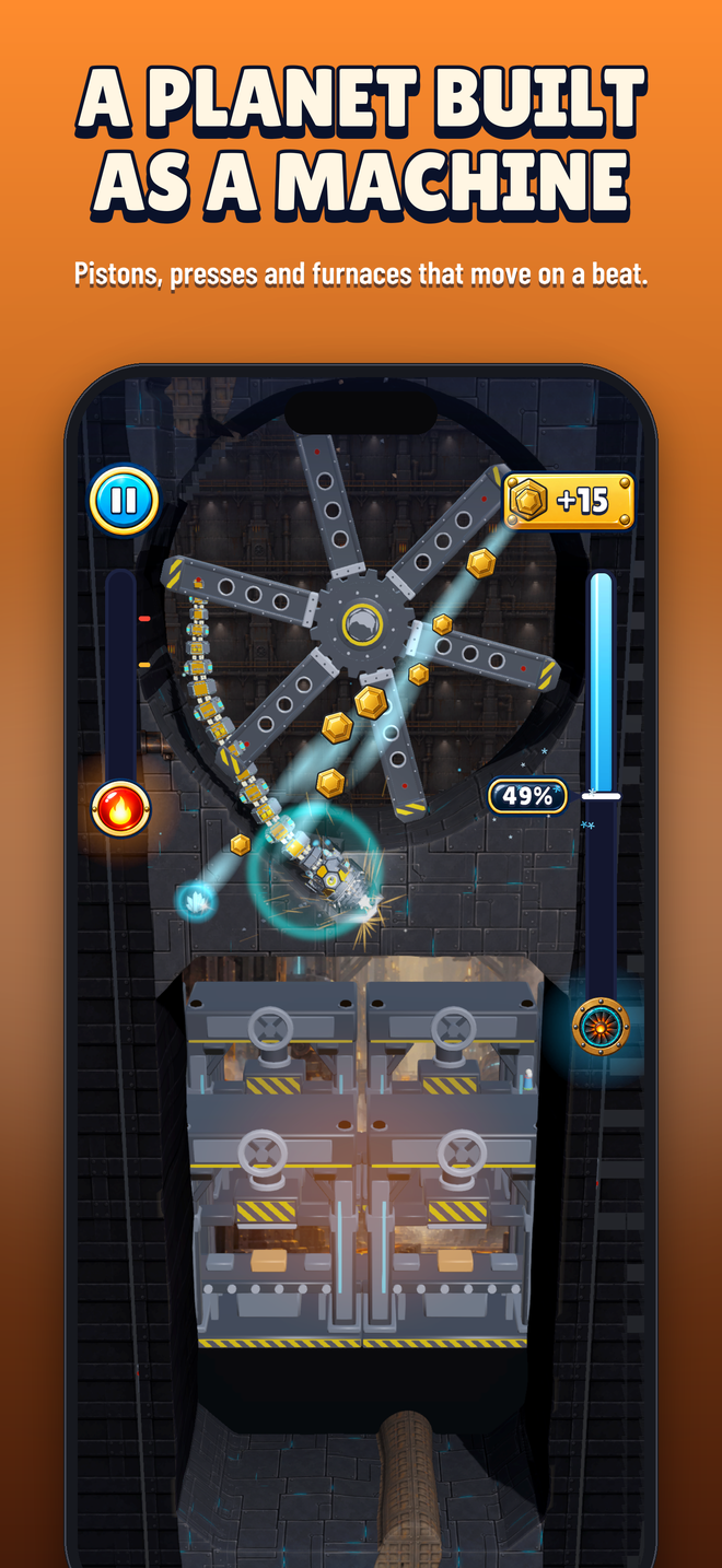 A planet built as a machine